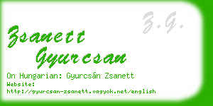 zsanett gyurcsan business card